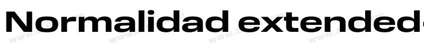 Normalidad extended字体转换 Normalidad extended字体转换